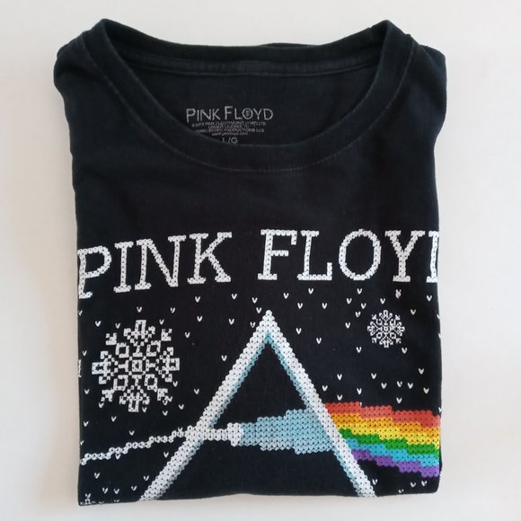Pink Floyd Dark side of the Moon Snowflake Festive Tee - Picture 6 of 6